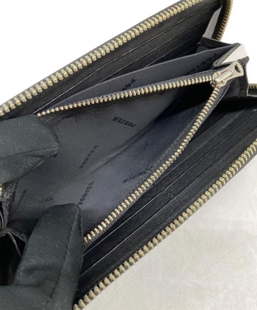 PORTER（ポーター）PORTER (ポーター) ラウンドファスナー財布 ブラックの古着・服飾アイテム
