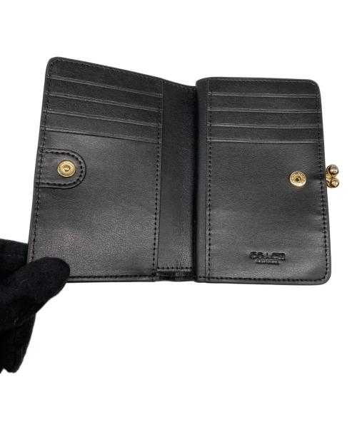 COACH（コーチ）COACH (コーチ) がま口財布 ブラックの古着・服飾アイテム