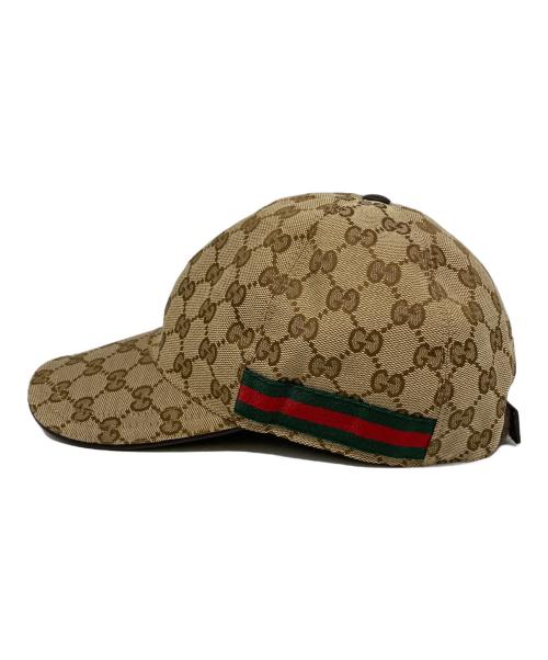 GUCCI（グッチ）GUCCI (グッチ) キャップ ブラウンの古着・服飾アイテム