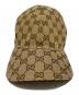 GUCCI (グッチ) キャップ ブラウン：18000円
