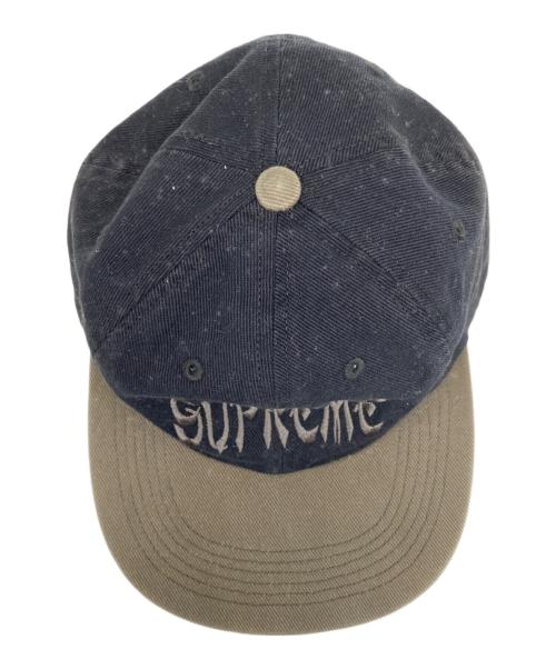 SUPREME（シュプリーム）SUPREME (シュプリーム) キャップ ブラック×カーキの古着・服飾アイテム