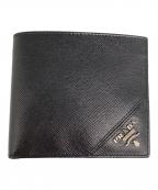 PRADAプラダ）の古着「2つ折り財布」｜ブラック