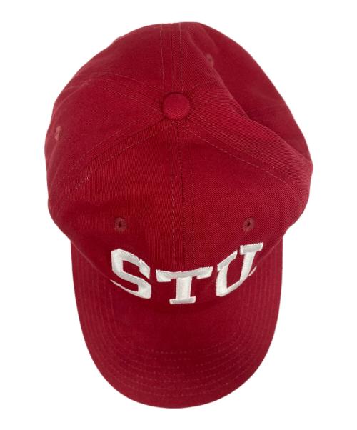 stussy（ステューシー）stussy (ステューシー) キャップ レッドの古着・服飾アイテム