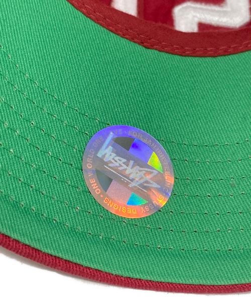 stussy（ステューシー）stussy (ステューシー) キャップ レッドの古着・服飾アイテム