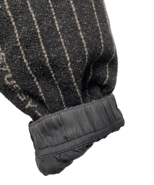 NIKE（ナイキ）NIKE (ナイキ) stussy (ステューシー) Striped Wool Jacket ブラック サイズ:XLの古着・服飾アイテム