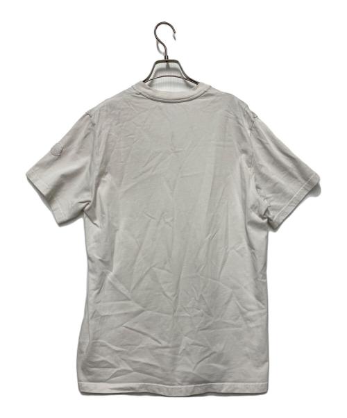 MONCLER（モンクレール）MONCLER (モンクレール) 半袖Tシャツ ホワイト サイズ:Lの古着・服飾アイテム