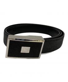 dunhill（ダンヒル）の古着「オートマティックレガシーバックルベルト」｜ブラック