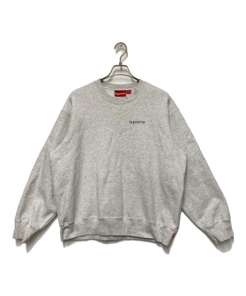 SUPREME（シュプリーム）Supreme (シュプリーム) Crewneck Ash Grey グレー サイズ:Mの古着・服飾アイテム