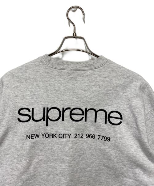 SUPREME（シュプリーム）Supreme (シュプリーム) Crewneck Ash Grey グレー サイズ:Mの古着・服飾アイテム