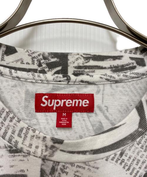 SUPREME（シュプリーム）Supreme (シュプリーム) NEWSPAPER TEE グレー サイズ:Mの古着・服飾アイテム
