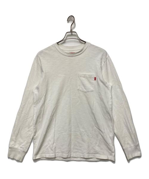 SUPREME（シュプリーム）Supreme (シュプリーム) L/S Pocket Tee ホワイト サイズ:Mの古着・服飾アイテム