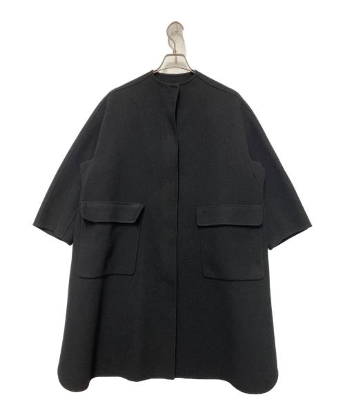 DRAWER（ドゥロワー）Drawer (ドゥロワー) ドロップスリーブブラックコート ブラック サイズ:36の古着・服飾アイテム
