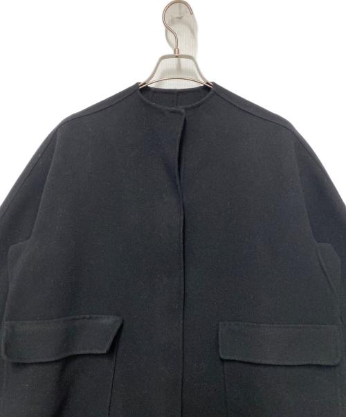 DRAWER（ドゥロワー）Drawer (ドゥロワー) ドロップスリーブブラックコート ブラック サイズ:36の古着・服飾アイテム