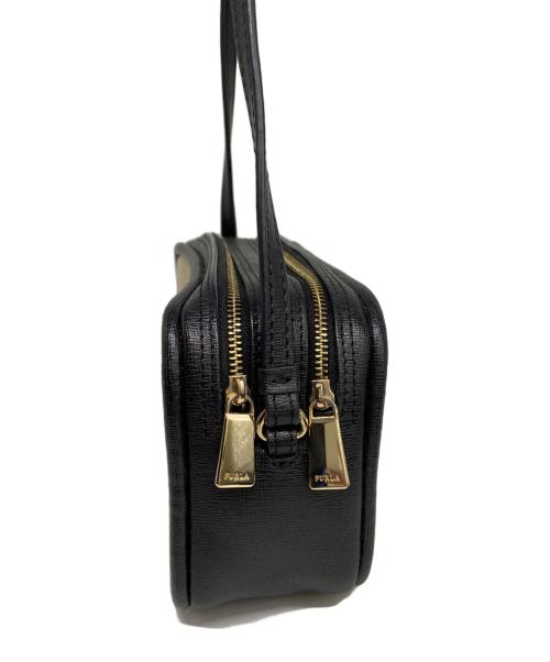 FURLA（フルラ）FURLA (フルラ) ショルダーバッグ ブラック×ベージュの古着・服飾アイテム