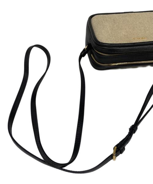 FURLA（フルラ）FURLA (フルラ) ショルダーバッグ ブラック×ベージュの古着・服飾アイテム