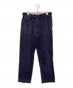 ENDS and MEANSエンズアンド ミーンズ）の古着「コーデュロイパンツ」｜ネイビー