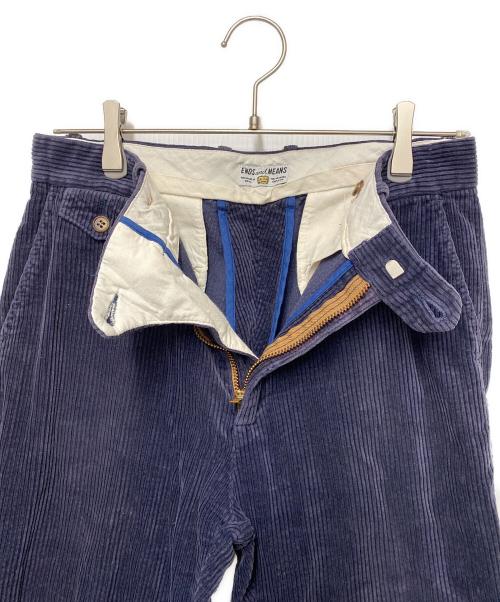 ENDS and MEANS（エンズアンド ミーンズ）ENDS AND MEANS (エンズアンド ミーンズ) コーデュロイパンツ ネイビー サイズ:30の古着・服飾アイテム