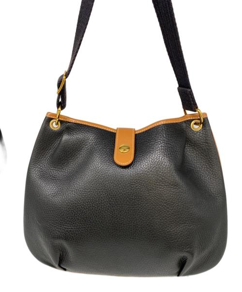 HERMES（エルメス）HERMES (エルメス) ショルダーバッグ ブラック×ブラウンの古着・服飾アイテム