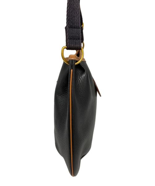 HERMES（エルメス）HERMES (エルメス) ショルダーバッグ ブラック×ブラウンの古着・服飾アイテム