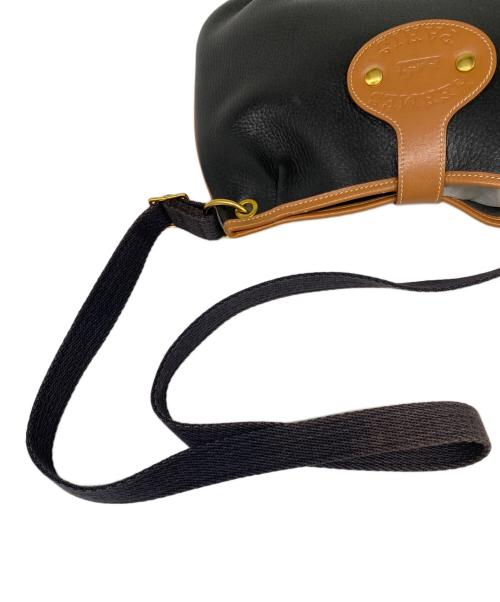 HERMES（エルメス）HERMES (エルメス) ショルダーバッグ ブラック×ブラウンの古着・服飾アイテム