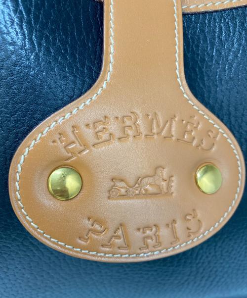 HERMES（エルメス）HERMES (エルメス) ショルダーバッグ ブラック×ブラウンの古着・服飾アイテム