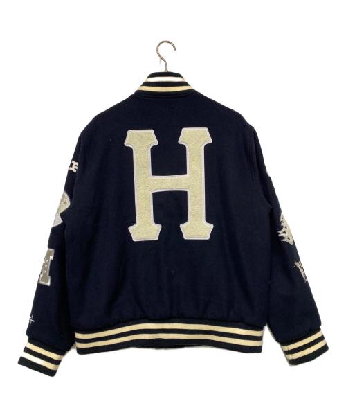 HUF（ハフ）HUF (ハフ) 20 YEAR CLASSIC H VARSITY JACKET ネイビー サイズ:Lの古着・服飾アイテム