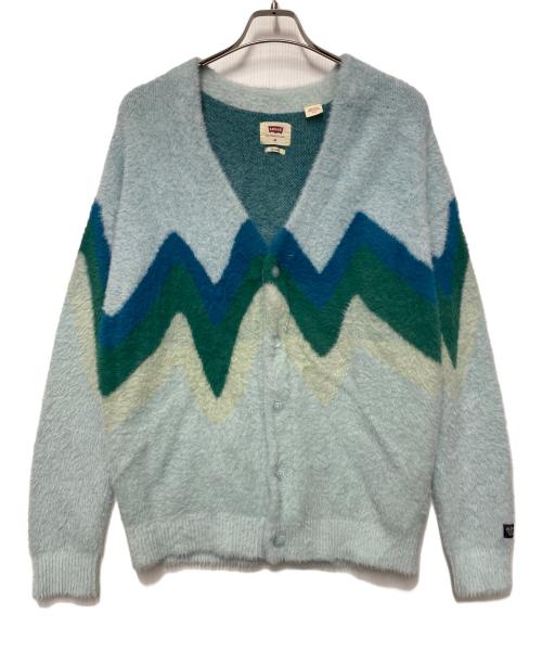 LEVI'S（リーバイス）LEVI'S (リーバイス) 厚手カーディガン スカイブルー サイズ:Mの古着・服飾アイテム