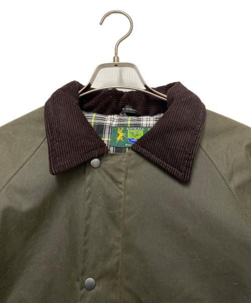 ROCKALL（ROCKALL）ROCKALL (ROCKALL) オイルジャケット オリーブ×ブラウン サイズ:Sの古着・服飾アイテム