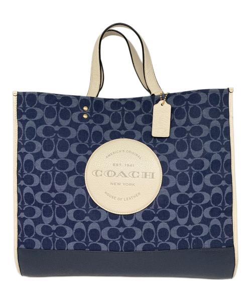 COACH（コーチ）COACH (コーチ) トートバッグ ネイビーの古着・服飾アイテム