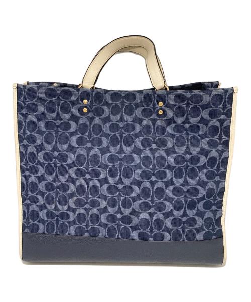 COACH（コーチ）COACH (コーチ) トートバッグ ネイビーの古着・服飾アイテム