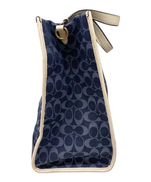 COACH（コーチ）COACH (コーチ) トートバッグ ネイビーの古着・服飾アイテム
