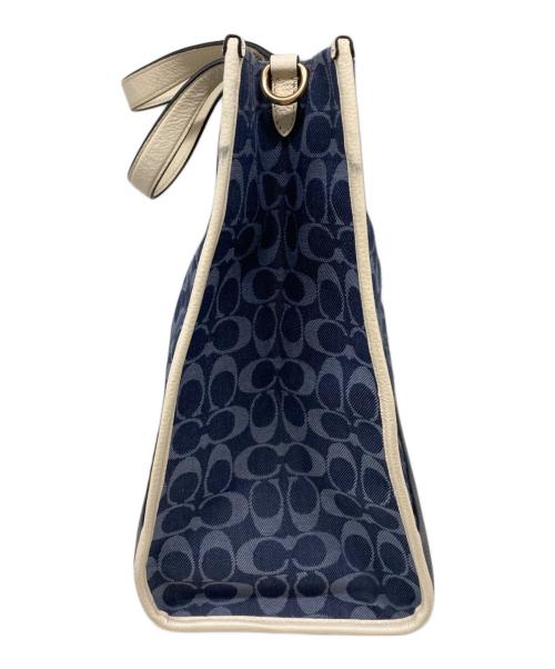COACH（コーチ）COACH (コーチ) トートバッグ ネイビーの古着・服飾アイテム