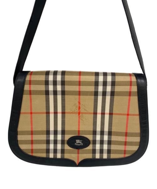 Burberry's（バーバリー）Burberry's (バーバリー) ショルダーバッグ ブラウン×ブラックの古着・服飾アイテム