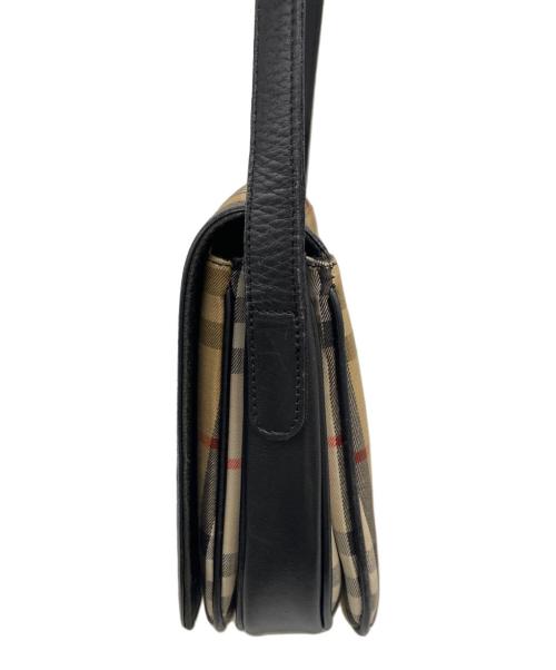Burberry's（バーバリー）Burberry's (バーバリー) ショルダーバッグ ブラウン×ブラックの古着・服飾アイテム
