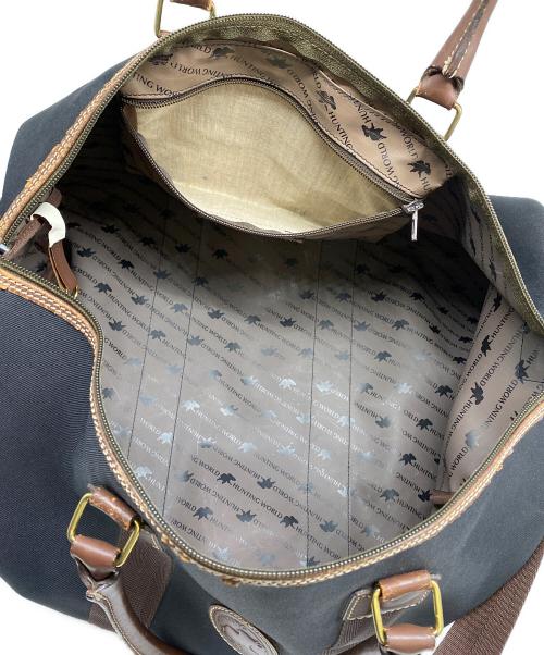 HUNTING WORLD（ハンティングワールド）HUNTING WORLD (ハンティングワールド) ボストンバッグ ブラックの古着・服飾アイテム