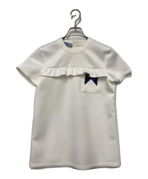 PRADA（プラダ）PRADA (プラダ) 半袖カットソー ホワイト サイズ:40の古着・服飾アイテム