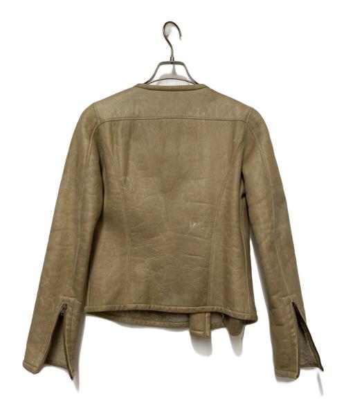 salvatore santoro（サルヴァトーレサントロ）salvatore santoro (サルヴァトーレサントロ) ムートンジャケット ベージュ サイズ:40の古着・服飾アイテム