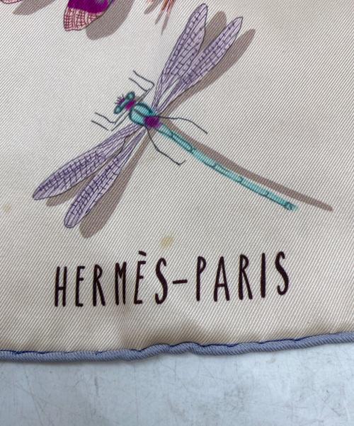 HERMES（エルメス）HERMES (エルメス) HERMES　カレ65　シルクスカーフ ピンクの古着・服飾アイテム