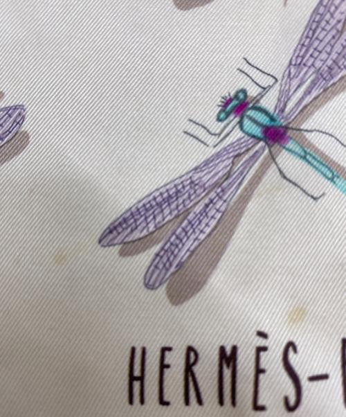 HERMES（エルメス）HERMES (エルメス) HERMES　カレ65　シルクスカーフ ピンクの古着・服飾アイテム