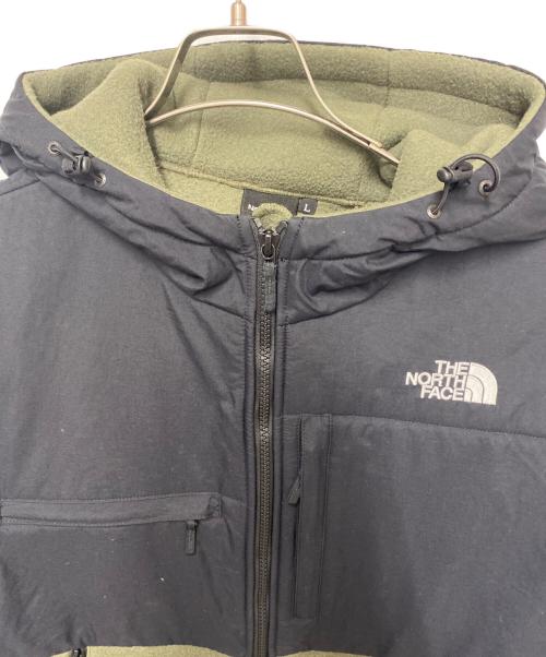 THE NORTH FACE（ザ ノース フェイス）THE NORTH FACE (ザ ノース フェイス) デナリフーディ フリースジャケット オリーブ×ブラック サイズ:Lの古着・服飾アイテム