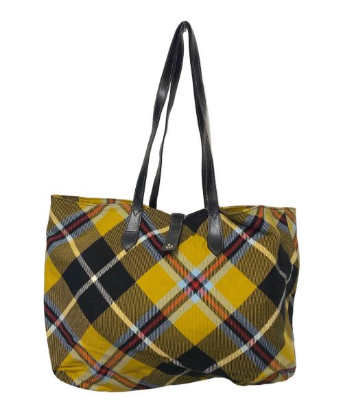Vivienne Westwood（ヴィヴィアンウエストウッド）Vivienne Westwood (ヴィヴィアンウエストウッド) トートバッグ イエローの古着・服飾アイテム