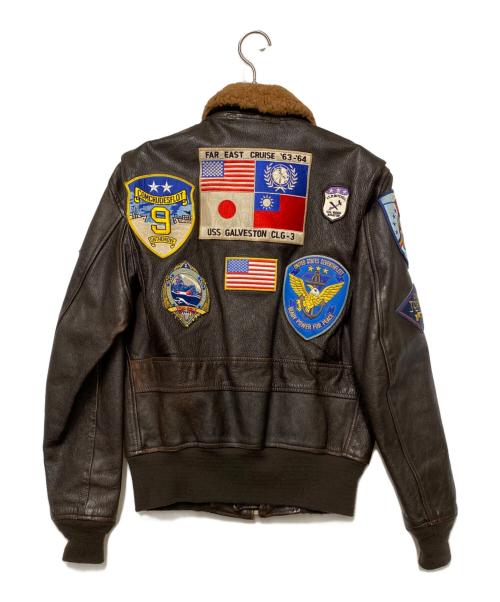 COCKPIT（コックピット）COCKPIT (コックピット) Top Gun Navy G-1 Jacket ブラウン サイズ:38の古着・服飾アイテム