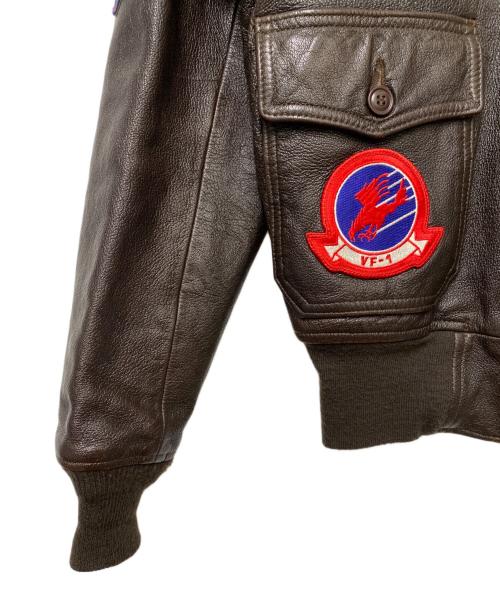 COCKPIT（コックピット）COCKPIT (コックピット) Top Gun Navy G-1 Jacket ブラウン サイズ:38の古着・服飾アイテム