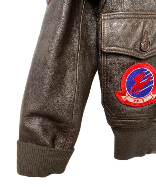 COCKPIT（コックピット）COCKPIT (コックピット) Top Gun Navy G-1 Jacket ブラウン サイズ:38の古着・服飾アイテム