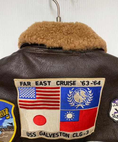 COCKPIT（コックピット）COCKPIT (コックピット) Top Gun Navy G-1 Jacket ブラウン サイズ:38の古着・服飾アイテム
