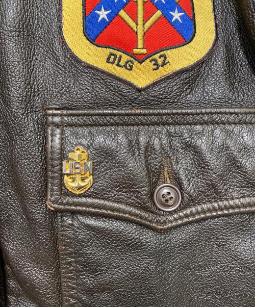 COCKPIT（コックピット）COCKPIT (コックピット) Top Gun Navy G-1 Jacket ブラウン サイズ:38の古着・服飾アイテム