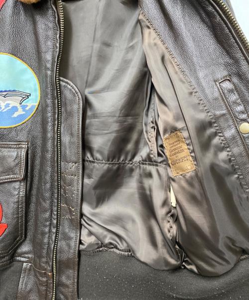 COCKPIT（コックピット）COCKPIT (コックピット) Top Gun Navy G-1 Jacket ブラウン サイズ:38の古着・服飾アイテム
