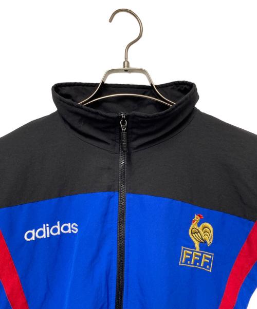 adidas（アディダス）adidas (アディダス) フットボールジャケット ブラック×ブルー×レッド サイズ:Fの古着・服飾アイテム