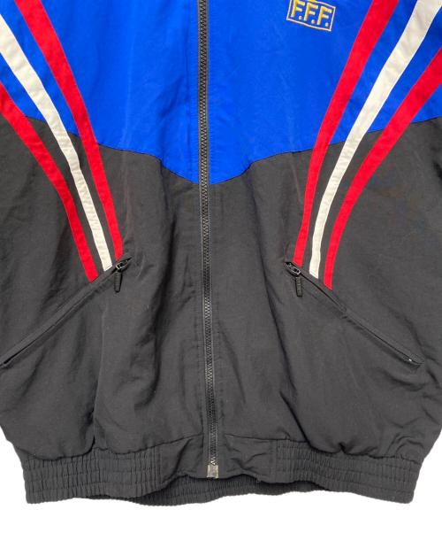 adidas（アディダス）adidas (アディダス) フットボールジャケット ブラック×ブルー×レッド サイズ:Fの古着・服飾アイテム
