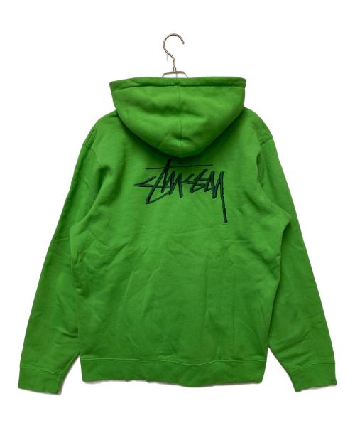 stussy（ステューシー）stussy (ステューシー) パーカー グリーン サイズ:XLの古着・服飾アイテム